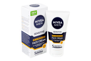 Крем для чутливої шкіри з SPF 15 захистом Nivea Men 75мл