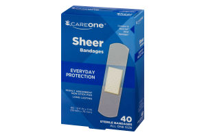 CareOne Bandages Sheer - 40 CT