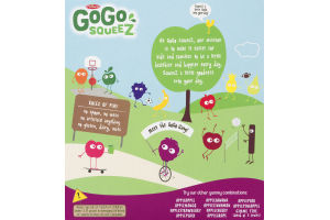 GoGo Squeez Applesauce On The Go Pouches Apple Berry - 4 CT