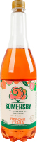 Сидр 950мл 4.7% обычный шипучий сладкий Персик-гуава Somersby п/бут