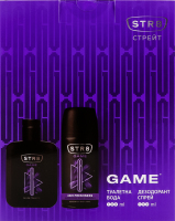 Набір подарунковий Game Туалетна вода 100мл+Дезодорант 150мл спрей STR8