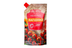 Кетчуп з червоною паприкою пастеризований Лагідний Щедро д/п 250г