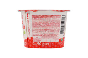 Паста творожная 3.9% для детей от 8мес с наполнителем фруктовым Яблоко-клубника Яготинське для дітей ст 90г