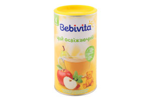 Чай для детей от 4мес сухой быстрорастворимый освежающий Bebivita тубус 200г