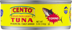 Cento Solid Pack Light Tuna In Olive Oil