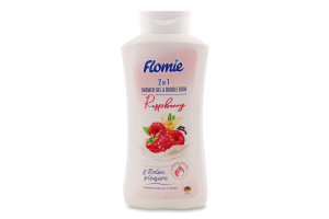 Гель д/душу та піна д/ванни 2в1 Малина 1,5л Фломі