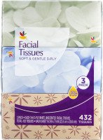 Ahold Facial Tissues Soft & Gentle 3-Ply Unscented - 3 PK