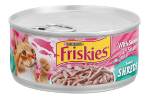 Purina Friskies Savory Shreds with Salmon in Sauce Cat Food