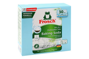Таблетки для посудомоечных машин Baking Soda All in 1 Frosch 30х18г