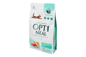 Корм сухой полнорационный для котят Курица Super Premium Optimeal м/у 700г