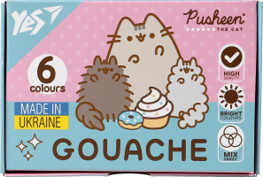 Фарба гуаш Yes! Pusheen 6кол