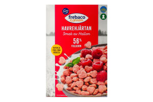 Серця вівсяні Frebaco Kvarn цільнозернові малина