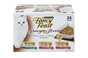 Purina Fancy Feast Gravy Lovers Poultry & Beef Collection - 24 CT