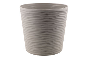 Горщик д/квітів Фьюжн 3,5л какао з вставкою низький d20*18см арт115088 Алеана