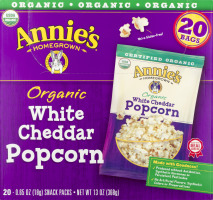Annie's Homegrown Organic White Cheddar Popcorn - 20 CT