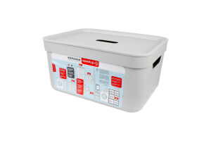 Корзина Simple 15л сірий Алеана