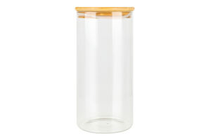 Банка для хранения стекло бамбуковая крышка 1л №KYYW070 Greenwich Products Co. Limited 1шт