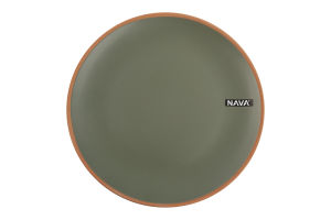 Тарелка столовая зеленая керамика d27см №10-141-060 Афина Nava 1шт