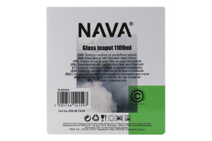 Чайник заварочный стеклянный с фильтром 1.1л №10-224-011 Misty Nava 1шт