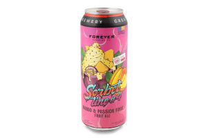 Пиво Сорбет Лайн 4 Манго енд Пешн фрут Фрут Ейл світле нефільтроване 4,5% 0,5л ж/б Форевер