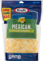 Kraft Natural Cheese Mexican Four Cheese