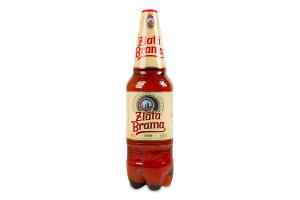 Пиво 1л 5% світле пастеризоване Zlata Brama п/пл
