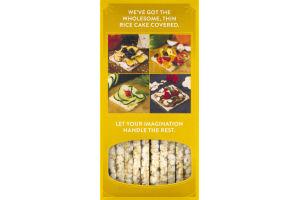 Lundberg Organic Thin Stackers Puffed Grain Cakes Brown Rice Salt-Free - 24 CT