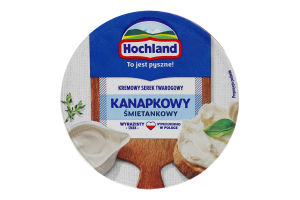 Крем-сир 59% вершковий канапковий Hochland ст 130г