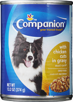 Companion Dog Food Chicken Cuts in Gravy