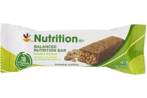Ahold Nutrition Balanced Nutrition Bar Double Peanut