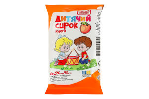 Творожок 4.5% с сахаром и курагой Детский Злагода м/у 90г