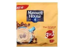 Напій кавовий розчинний 3в1 Original Maxwell House м/у 20х18г