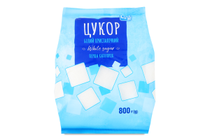 Цукор білий кристалічний з цукрового буряка першої категорії Субота м/у 800г