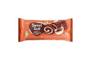 Рулет бісквітний з какао з кремом зі смаком молока SWEET ROLL ТМ PREMIA
