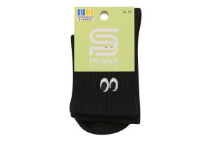 Шкарпетки дитячі з вишивкою Очі висока резинка класичні р.12-20 Premier Socks