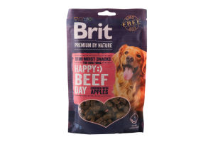 Лакомства для собак всех пород полумягкие Happy Beef Day Premium by Nature Brit д/п 180г