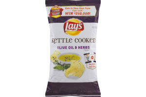 Lay's Kettle Cooked Potato Chips Olive Oil & Herbs