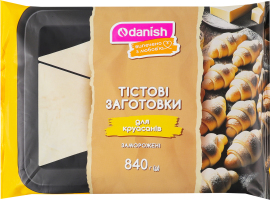 Заготовки тестовые замороженные для круассанов Danish м/у 840г