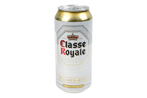 Пиво Classe Royale Premium Lager світле з/б