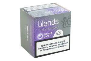 Виріб тютюновмісний для електричного нагрівання з фільтром Blends Purple Caps 3x20шт