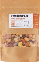 Смесь орехов жареных соленых Novus д/п 100г