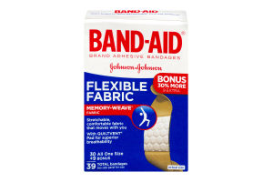 Band-Aid Flexible Fabric Adhesive Bandages - 39 CT