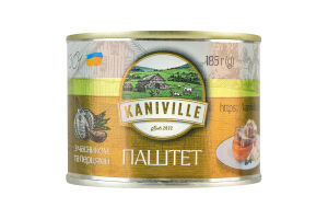 Паштет м'ясний з часником та перцями Kaniville з/б 185г
