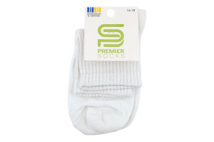 Шкарпетки Premier socks Економ сер рез білі р16-18
