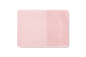 Рушник світло-кораловий махровий з вафельним бордюром 50*90см 450г/м2 ГМ Текстайл