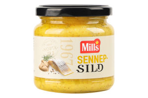 Оселедець Mills в гірчичному соусі з цибулею