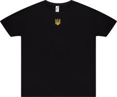 Футболка чол Sol's Imperial 190 Тризуб чорний XXL