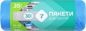 Пакет д/сміття Семерка 35 л 30 шт