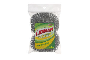 Libman Steel Scrubbers - 2 CT