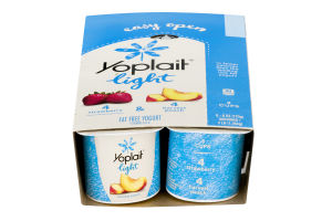 Yoplait Light Fat Free Yogurt Strawberry & Harvest Peach - 8 CT